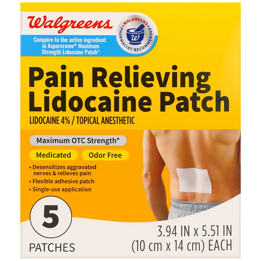 Walgreens Pain Relieving Lidocaine Patches