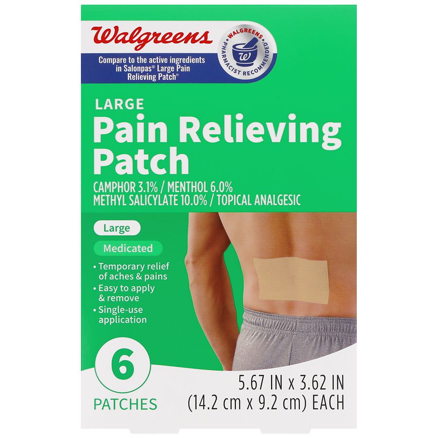 Walgreens Pain Relieving Patches Large
