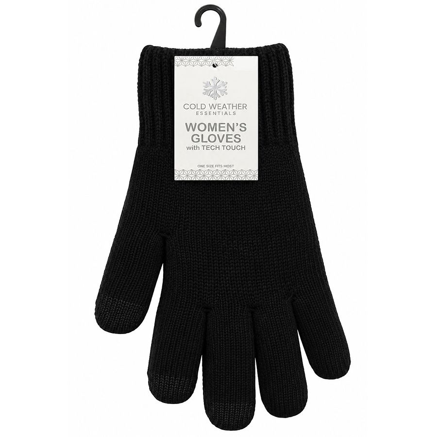 Cold Weather Essentials Women's Gloves with Tech Touch One Size Fits Most