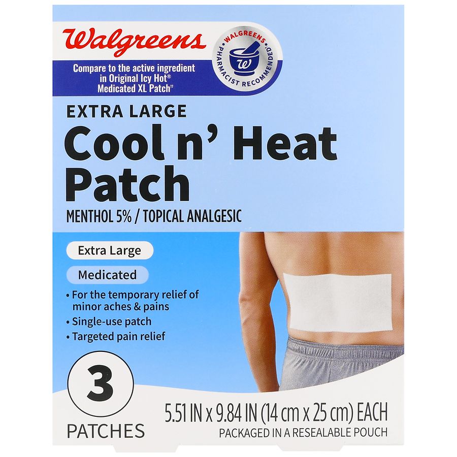 Walgreens Cool n' Heat Patches Extra Large