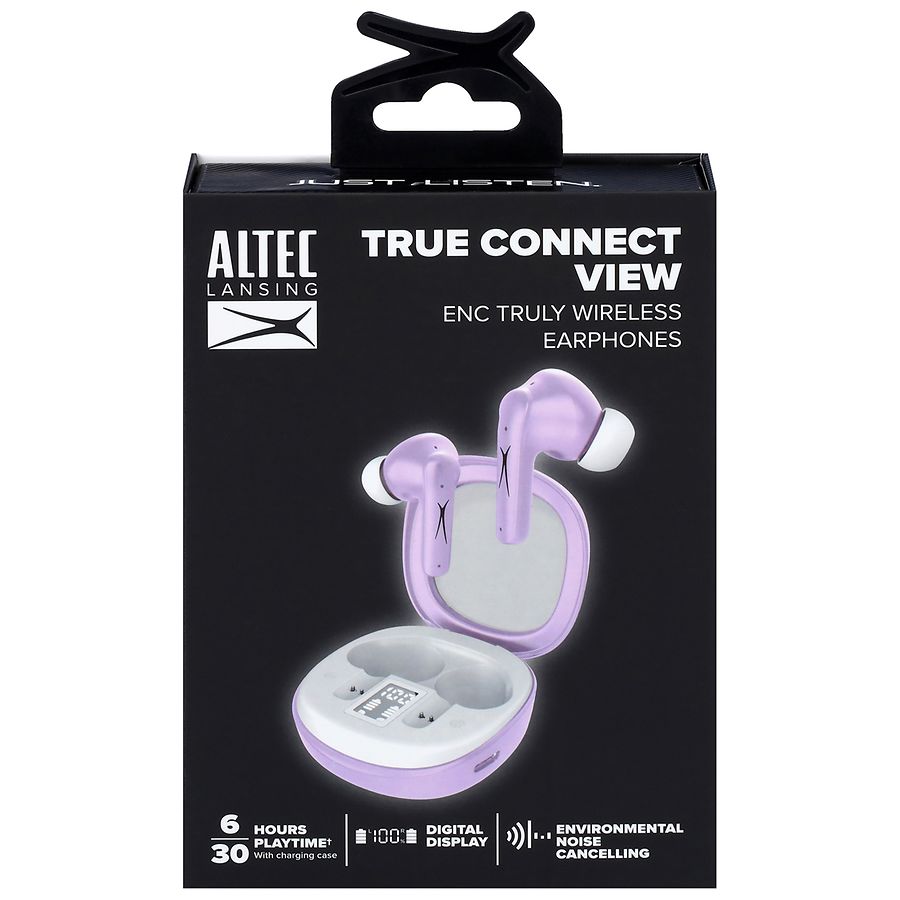 Altec Lansing Environmental Noise Cancelling Truly Wireless Earphones Light Purple