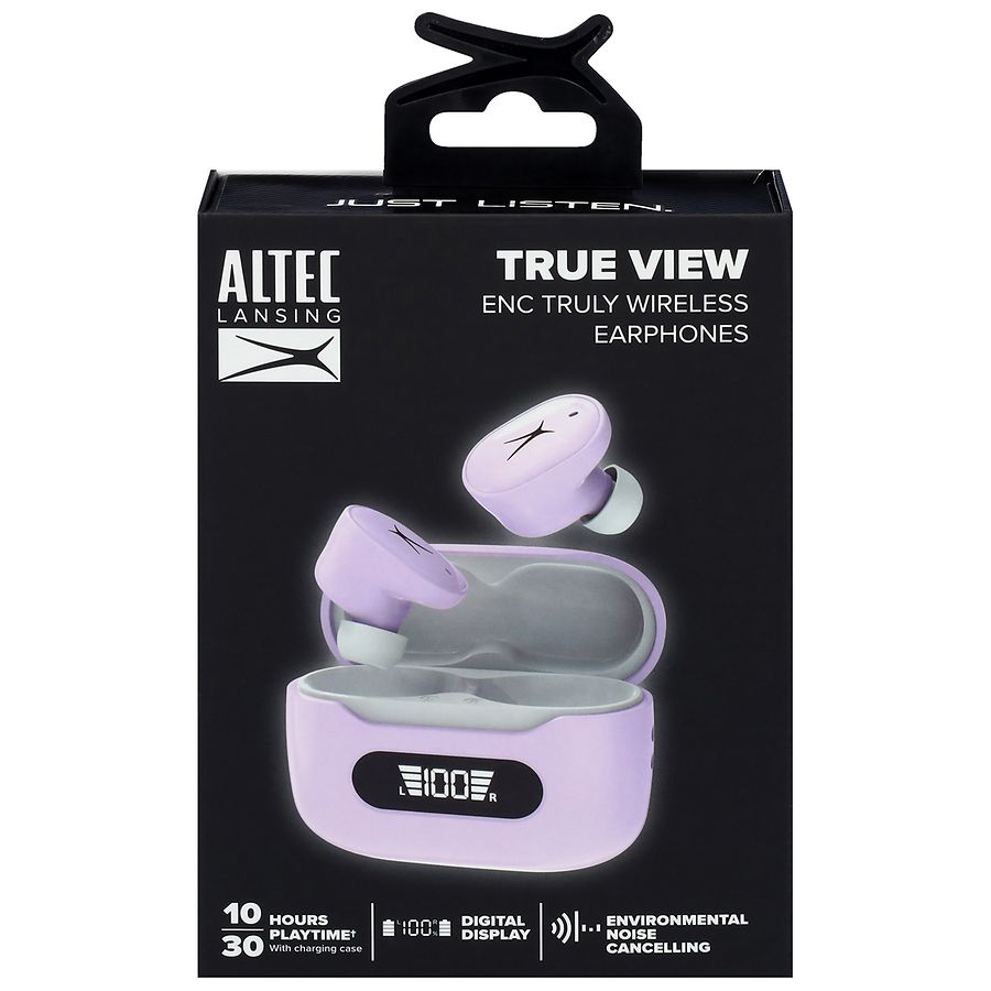 Altec Lansing Environmental Noise Cancelling Truly Wireless Earphones Light Purple
