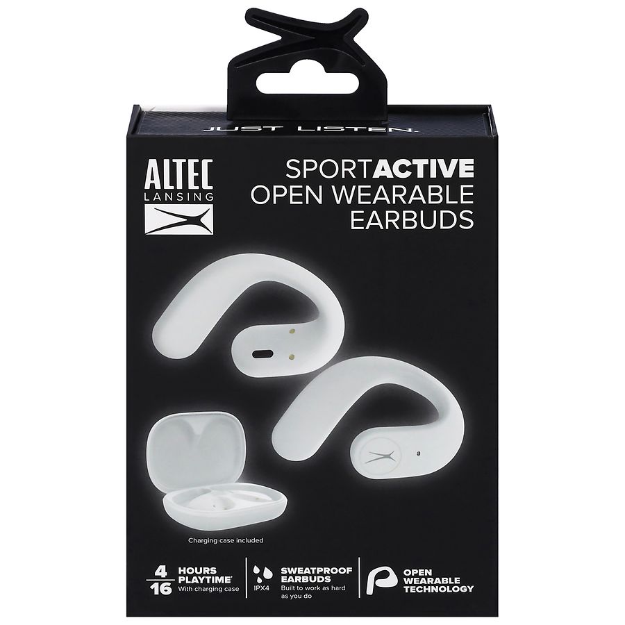 Altec Lansing Sport Active Open Wearable Earbuds White