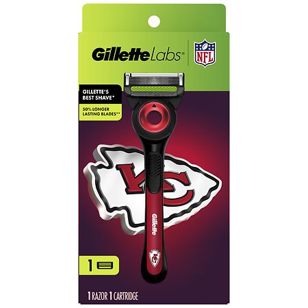 GilletteLabs Official Chiefs Licensed Razor for Men