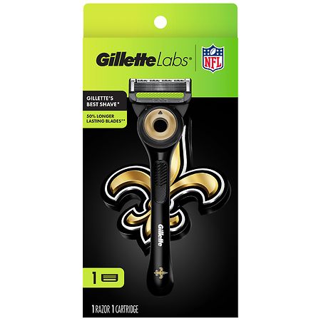 GilletteLabs Official Saints Licensed Razor for Men