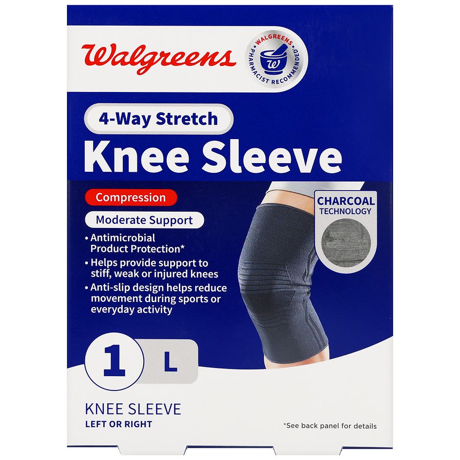 Walgreens Knee Sleeve, 4-Way Stretch L