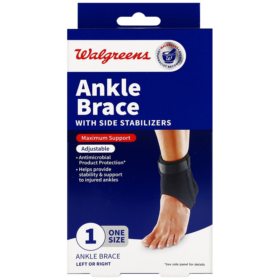Walgreens Ankle Brace with Side Stabilizers One Size