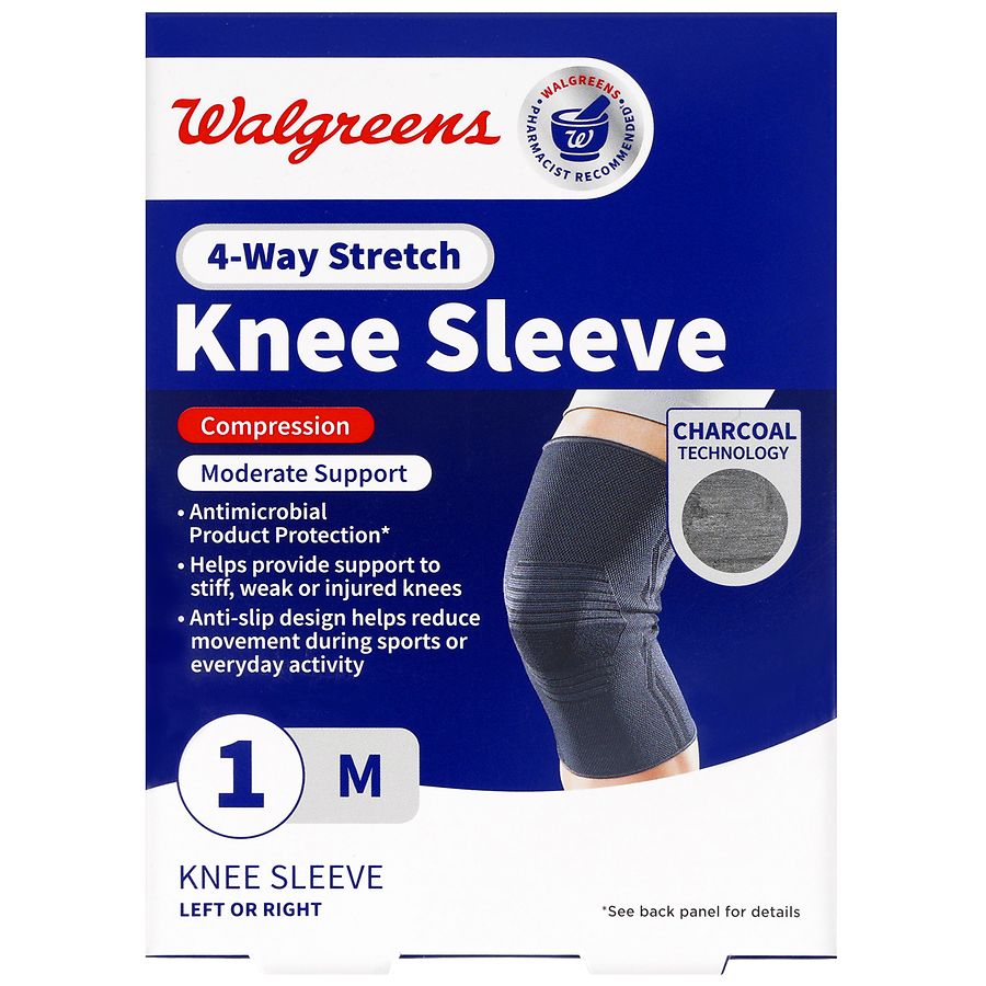 Walgreens Knee Sleeve, 4-Way Stretch M