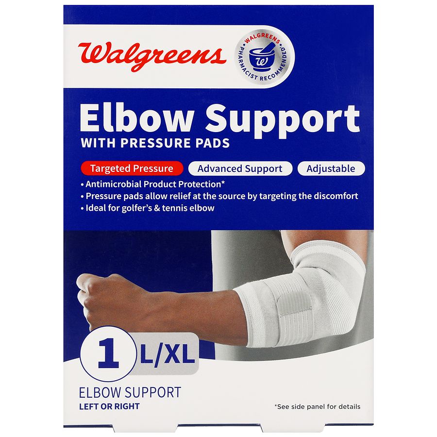 Walgreens Elbow Support with Pressure Pads L/XL
