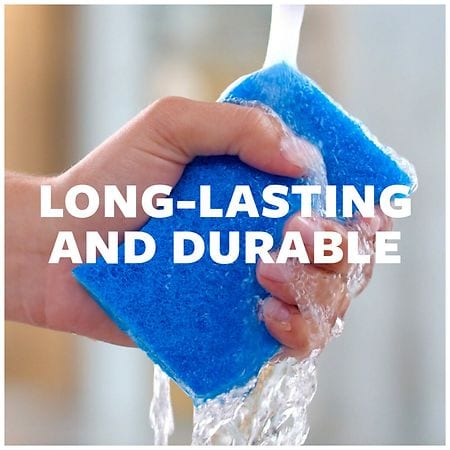  Libman Dish Sponge Refills Scrubber Dishwand Soap Holder w/pcs  (2 Types) Kitchen Cleaning Value Bundle Set : Health & Household