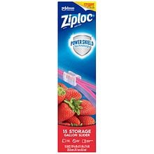 Ziploc Food Storage Bags Slider Gallon - 60 ct box
