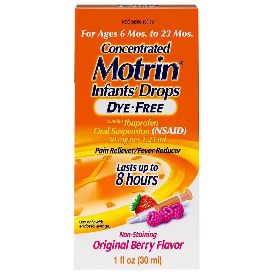 Infants' Motrin Liquid Medicine Drops With Ibuprofen Berry