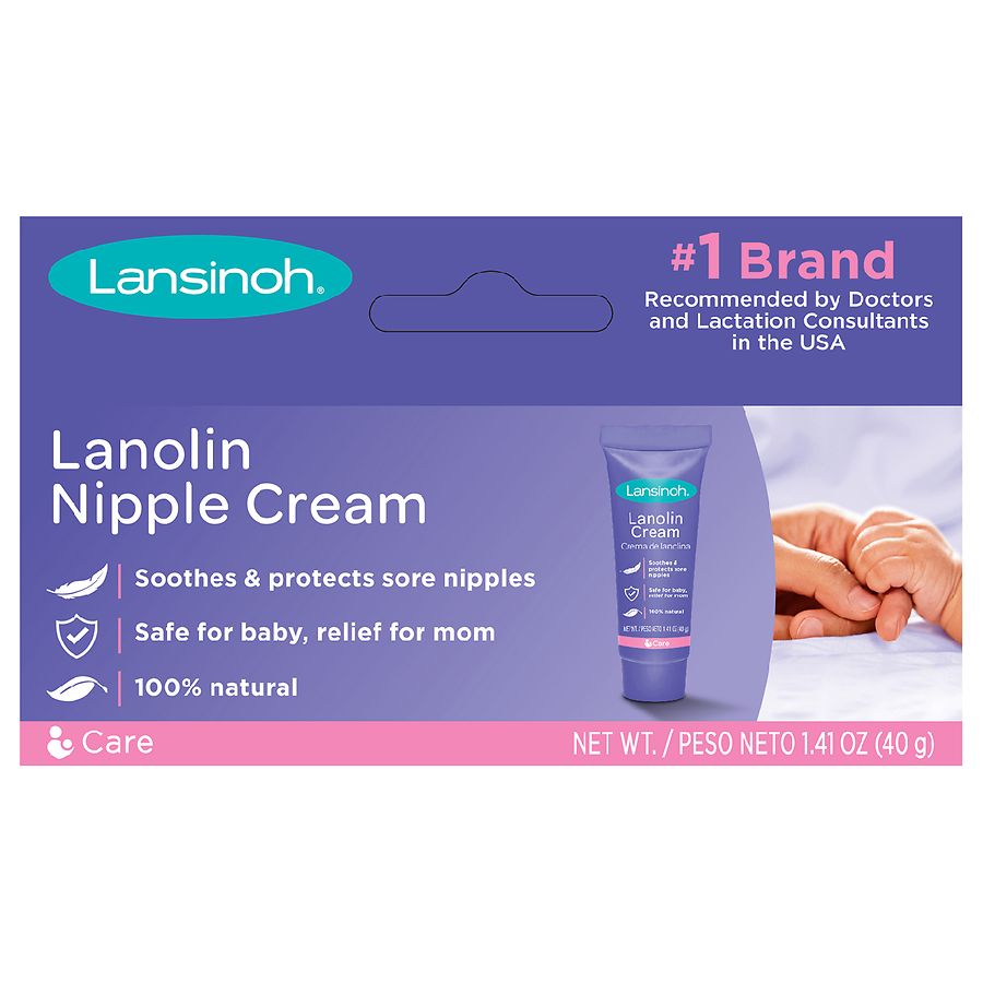 Crème d'allaitement HPA Lanoline LANSINOH, 3 tubes de 7 ml - blanc