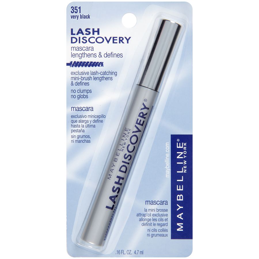 Maybelline Lash Discovery Mini-Brush Washable Mascara, Very Black