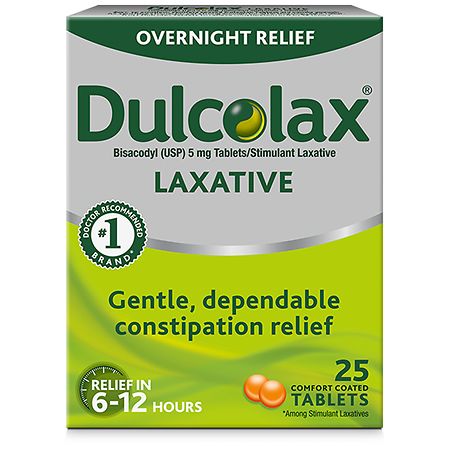 Dulcolax Stimulant Laxative Tablets, Reliable Overnight Relief