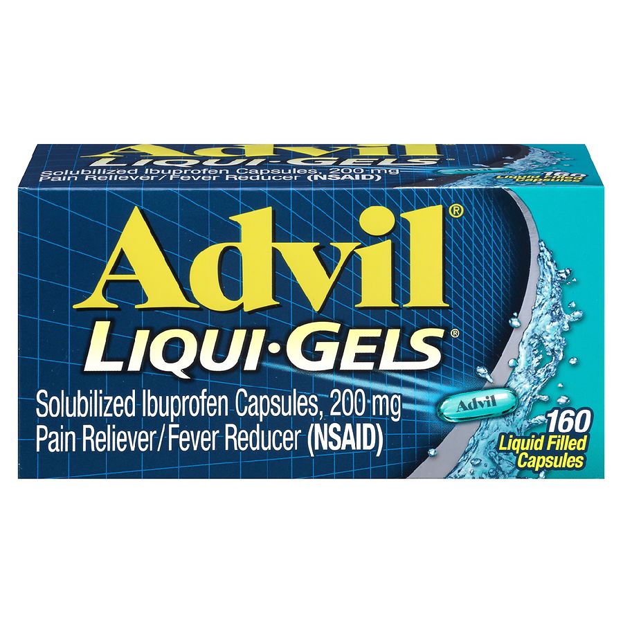 violist fonds Als reactie op de Advil Liqui-Gels Ibuprofen Pain Reliever/ Fever Reducer | Walgreens