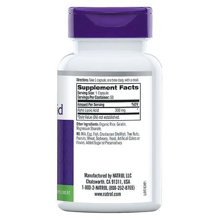 Natrol Alpha Lipoic Acid 300 mg | Walgreens