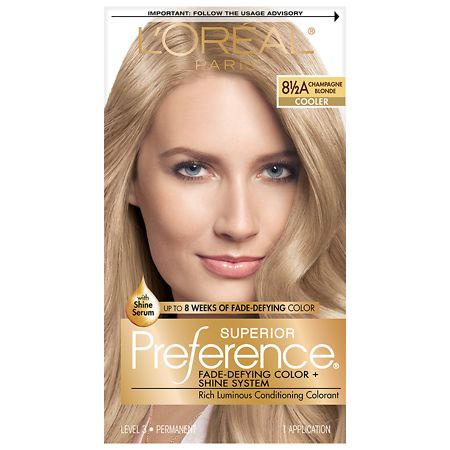 L'Oreal Paris Superior Preference Permanent Hair Color Champagne Blonde 8 1/ 2A