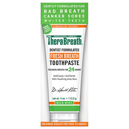 TheraBreath Fresh Breath Toothpaste Mild Mint