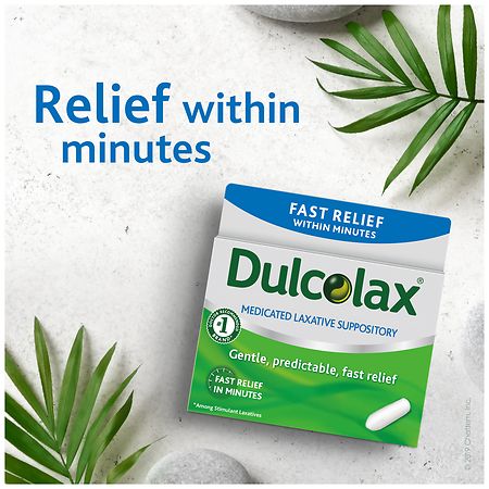 Dulcolax Medicated Laxative Suppositories 4 Ea, Digestive