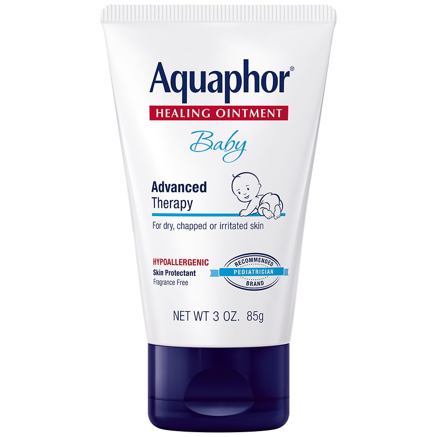 Photo 2 of Aquaphor Baby Healing Ointment, Advanced Therapy for Chapped Cheeks and Diaper Rash, 3 Ounce (Pack of 3)

