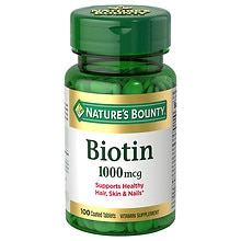 Nature's Bounty Biotin Tablets 1000 mcg | Walgreens