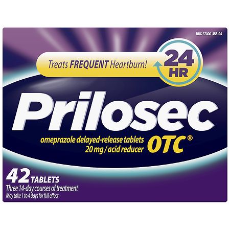 Prilosec OTC Heartburn Relief, Omeprazole, Acid Reducer Tablets