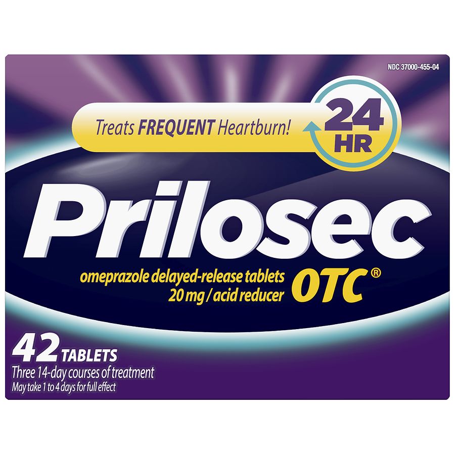 Prilosec OTC Heartburn Relief, Omeprazole, Acid Reducer Tablets