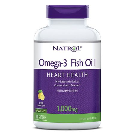 Natrol Omega-3 1000 mg Softgels Lemon