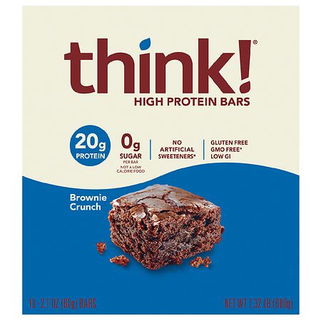 think! High Protein Bars Brownie Crunch