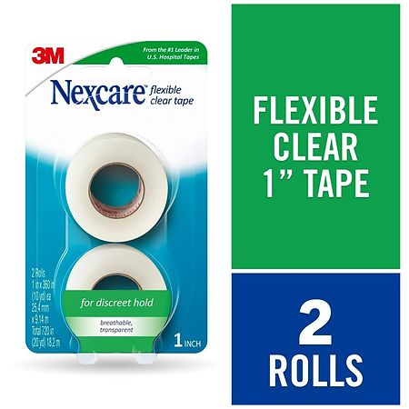 Nexcare Gentle Paper Tape Dispenser – Flexible Clear Tape - CTC Health