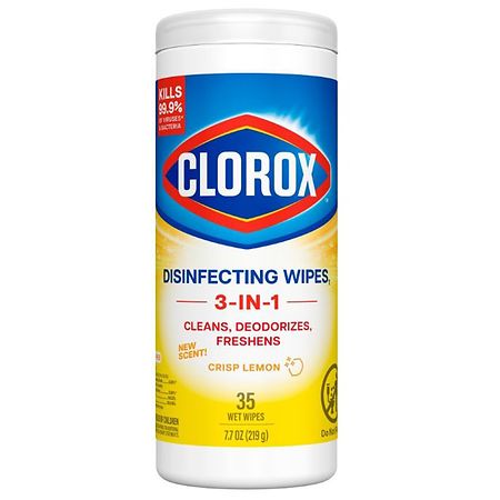 Clorox Disinfecting Bleach-Free Cleaning Wipes Crisp Lemon - 35.0 ea