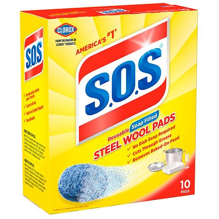 Brillo Steel Wool Soap Pads 4 ea