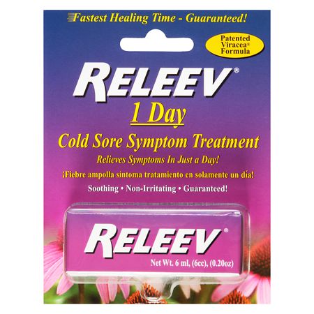 Releev 1 Day Cold Sore Symptom Treatment