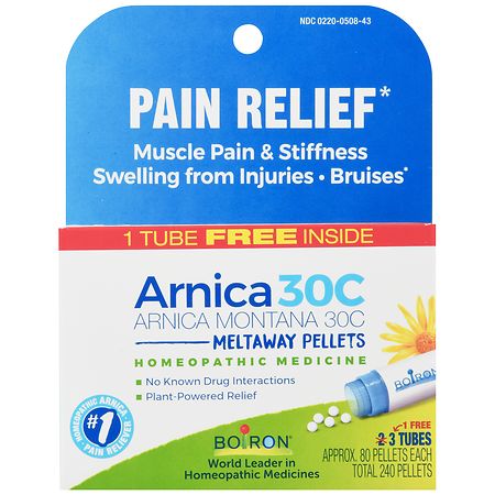 Boiron Arnica 30C Bonus Pack, Homeopathic Medicine for Pain Relief