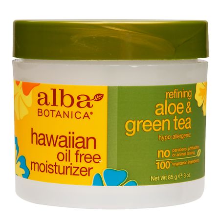 Alba Botanica Oil-Free Moisturizer Cream Refining Aloe & Green Tea