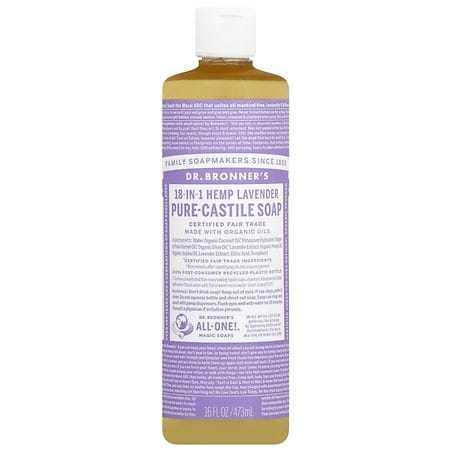 Dr. Bronner's Magic Soaps 18-in-1 Hemp Pure-Castile Soap Lavender