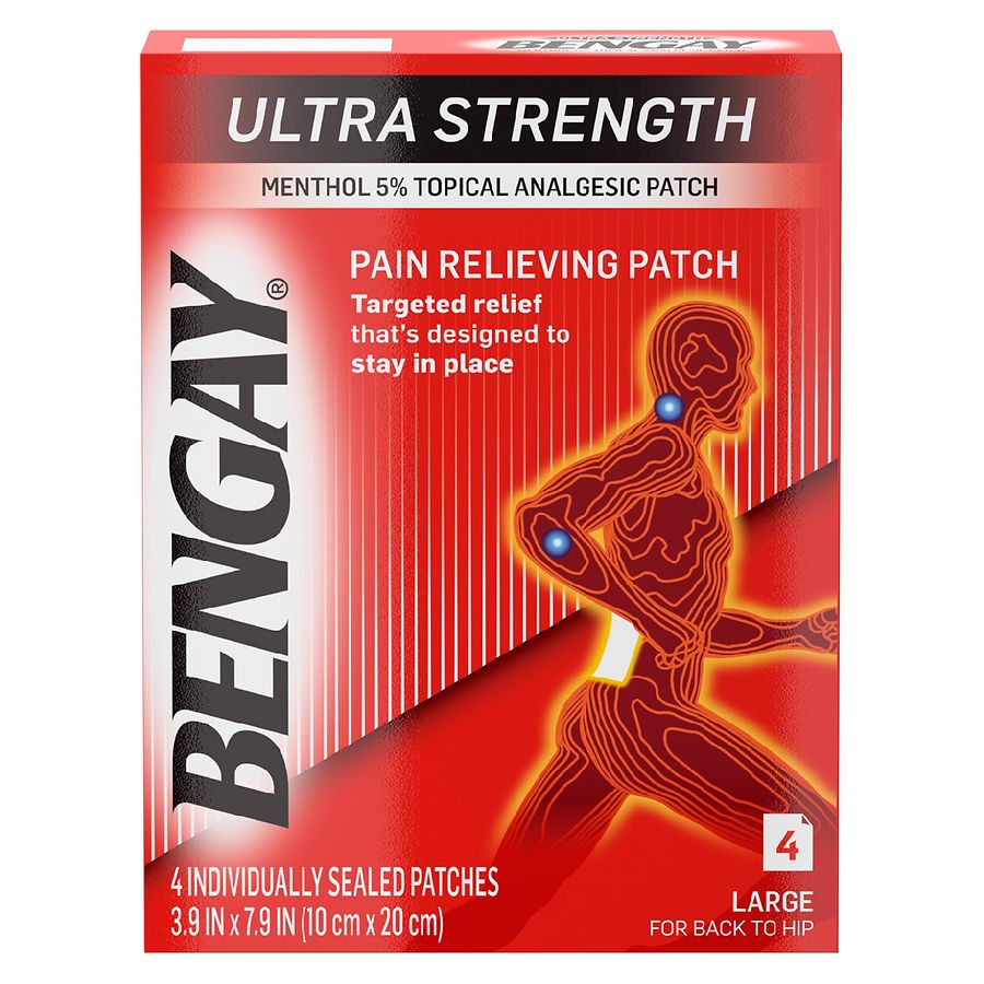 BenGay Ultra Strength Pain Relief Patches Large