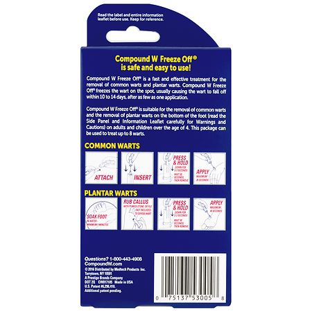 Compound W Dual Power, Freeze Off & Liquid Wart Remover, 8 Freeze