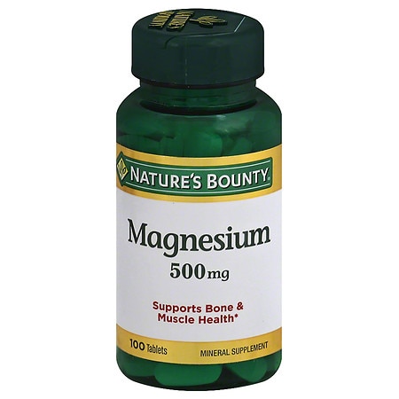 Nature's Bounty Magnesium 500 mg Dietary Supplement Tablets
