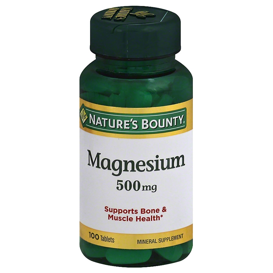 Nature's Bounty Magnesium 500 mg Dietary Supplement Tablets
