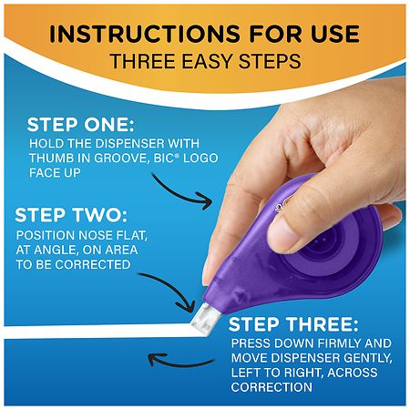 Wite-Out Correction Tape, Clean & Easy to Use Tear-Resistant Tape 39.3 Feet