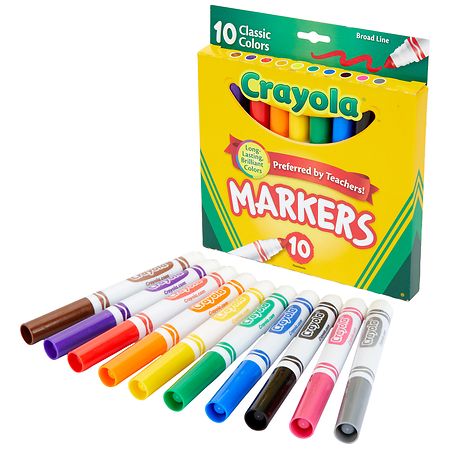 Aanpassing Rook Dubbelzinnig Crayola Broad Line Markers Classic Colors | Walgreens