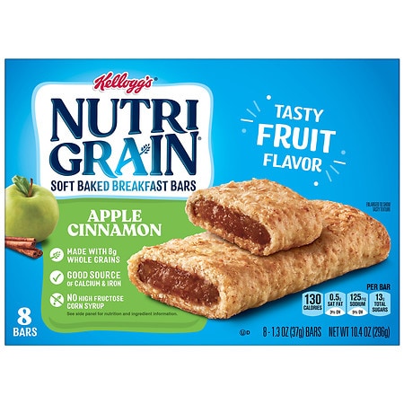 Nutri-Grain Soft Baked Breakfast Bars, Apple Cinnamon Apple Cinnamon