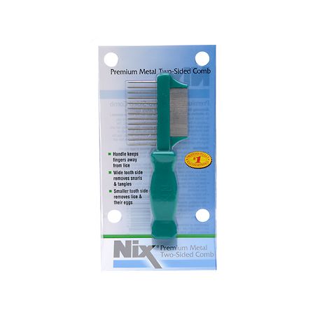 Nix Premium Metal Two-Sided Lice Comb