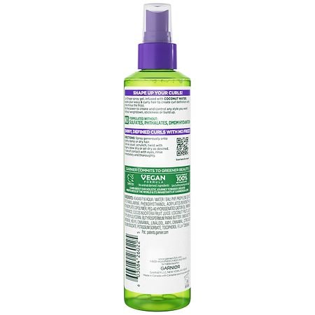 Garnier Fructis Style Curl Shape Defining Spray Gel with Coconut Water, For Curly Hair